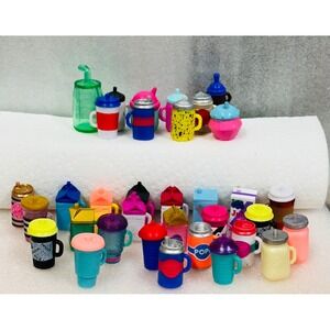 LOL Surprise Doll Mini Drinks Bottles Cups Accessories Lot Toys For Kids Lot 34